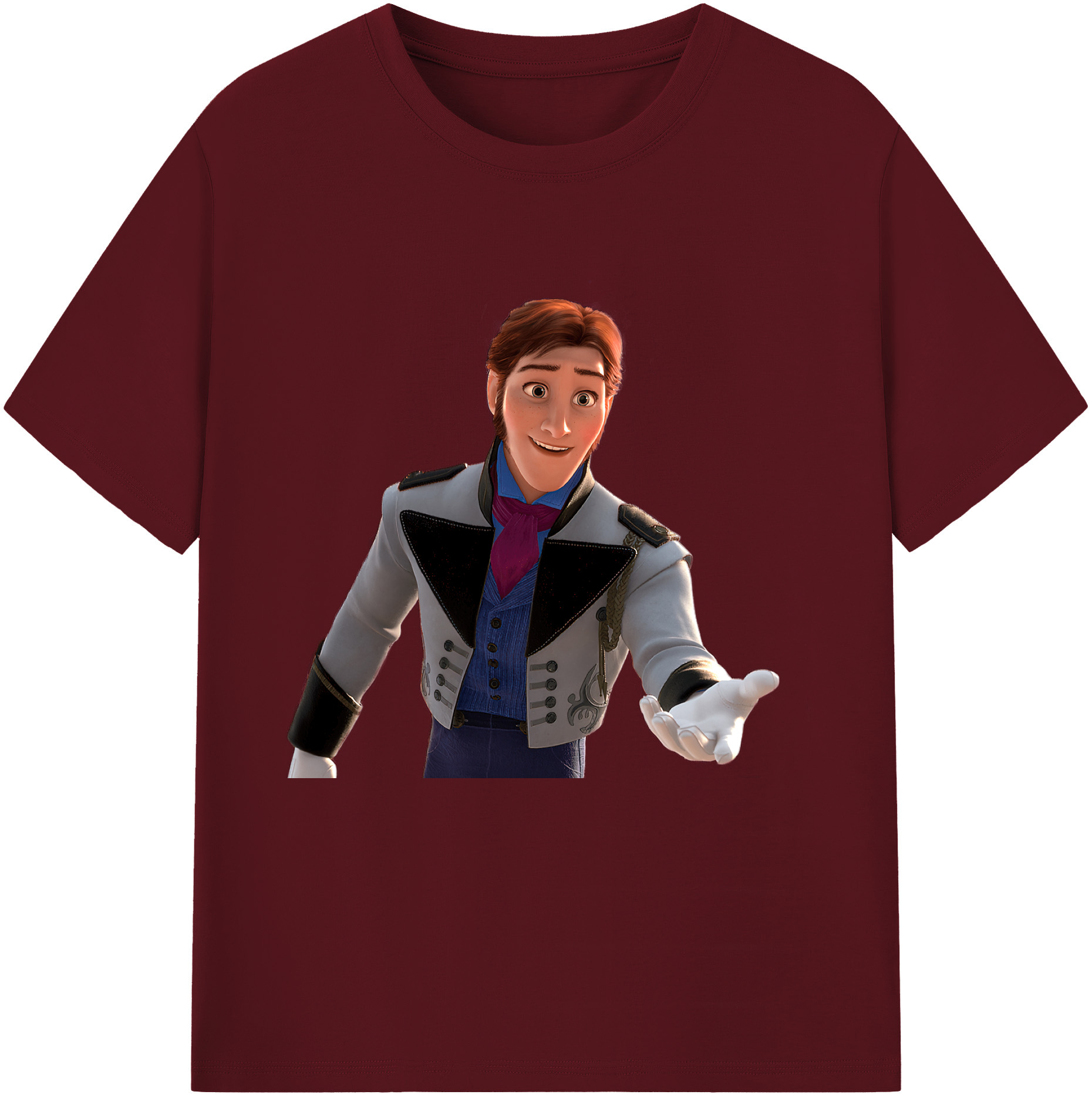 （画像用） アナと雪の女王 アンナ エルサ Frozen Anna Elsa 綿100％半袖Tシャツ（フロントプリント）